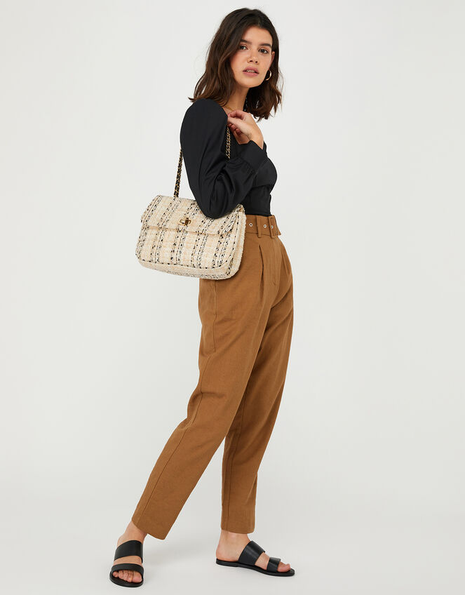 Ayda Boucle Cross-Body Bag, , large