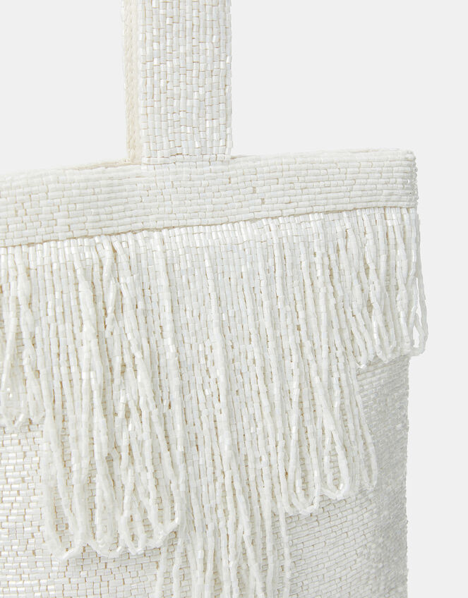 Bridal Beaded Fringe Bag, , large