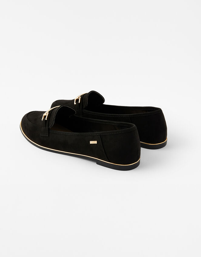 Metal Bar Loafers, Black (BLACK), large