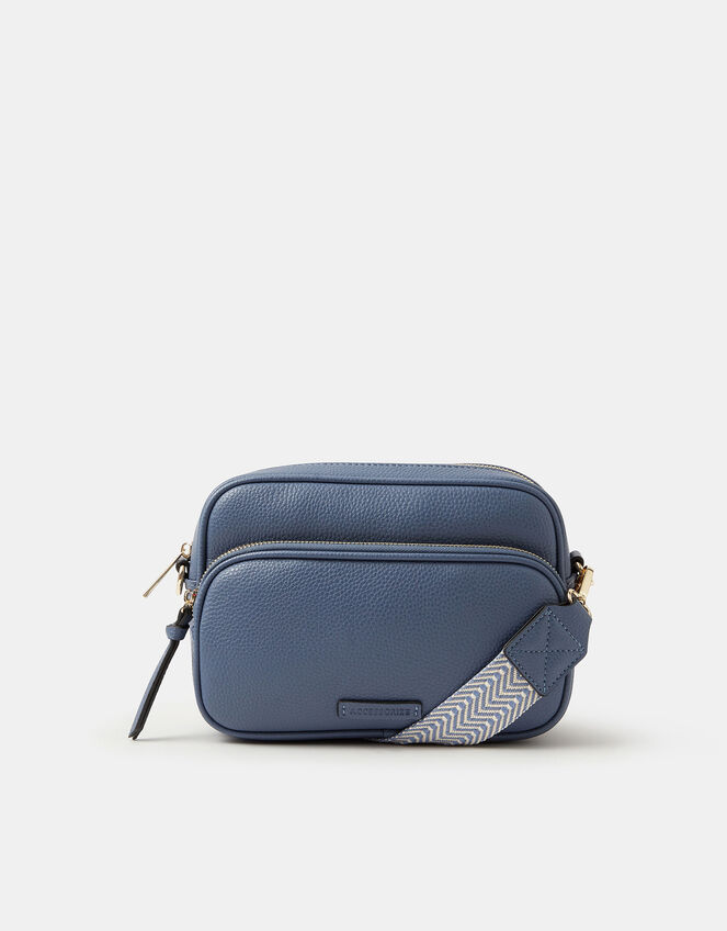 Double Zip Crossbody Bag, , large
