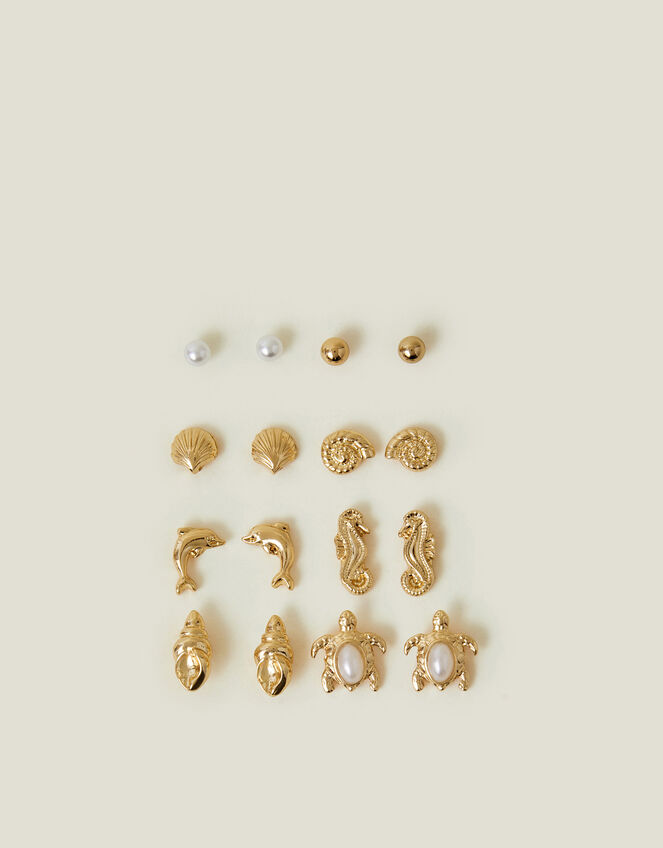 8-Pack Under The Sea Stud Earrings, , large