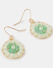 Aashiana Bead Round Drop Earrings, , large