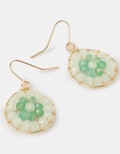 Aashiana Bead Round Drop Earrings, , large