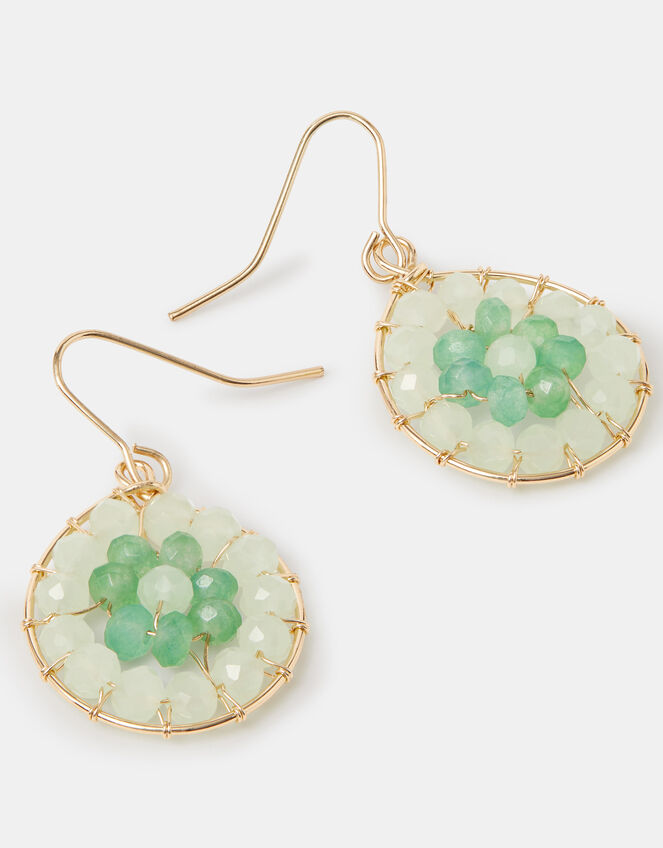 Aashiana Bead Round Drop Earrings, , large