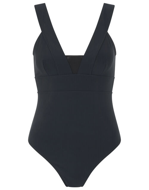 Lexi Plunge Shaping Swimsuit, Black (BLACK), large