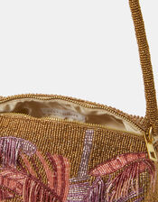 Beaded Fringe Shoulder Bag, , large