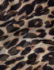 Lightweight Leopard Print Scarf, , large