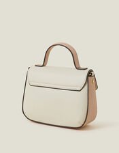 Top Handle Cross-Body Bag, Nude (NUDE), large