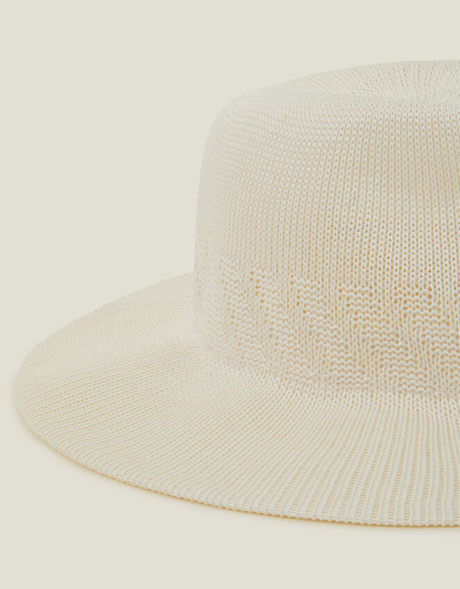 Packable Fedora, White (WHITE), large