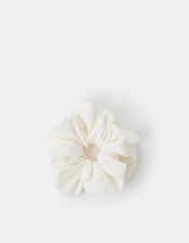 Oversized Texture Hair Scrunchie, , large