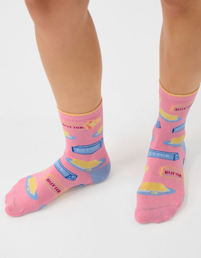 Butter Print Socks, , large