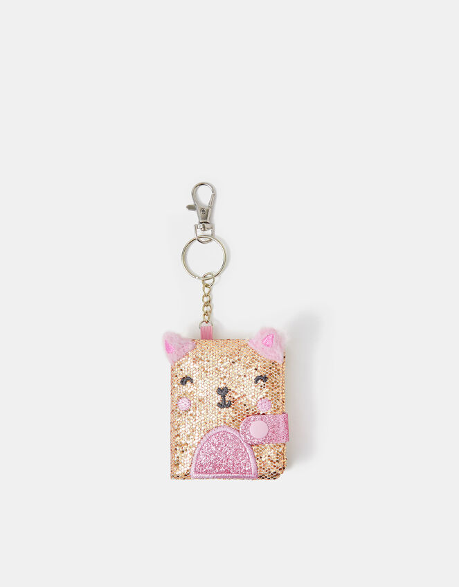 Girls Cat Notebook Keyring, , large
