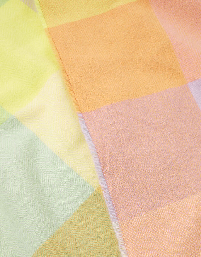 Super Soft Pastel Check Throw, , large