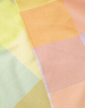Super Soft Pastel Check Throw, , large