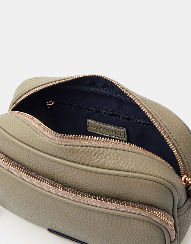 Double Zip Camera Bag, Green (KHAKI), large