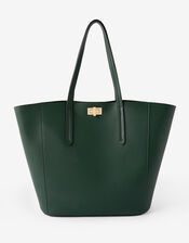 Kayla Curve Tote Bag, Green (GREEN), large