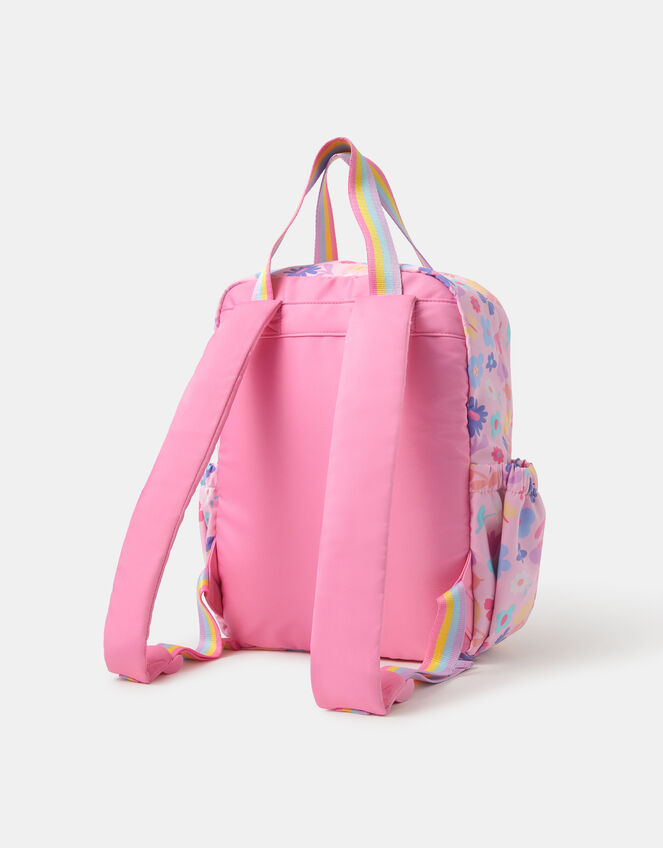 Girls Floral Print Backpack , , large