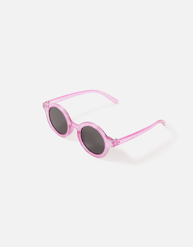 Girls Glitter Round Sunglasses, Multi (BRIGHTS-MULTI), large