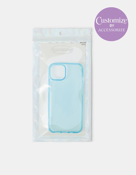 Plain iPhone 13/14 Phone Case, Blue (BLUE), large