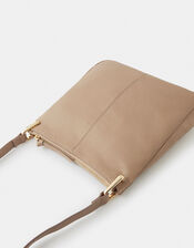 Alessie Leather Zip Messenger Bag, , large