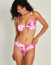 Palm Print Bikini Bottom, Pink (PINK), large