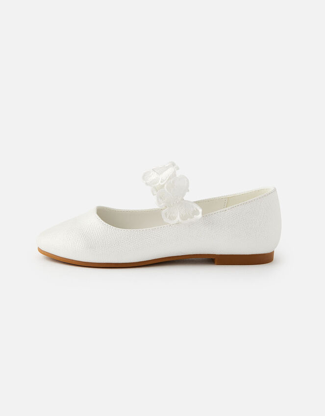 Butterfly Ballerina Flats, Natural (IVORY), large