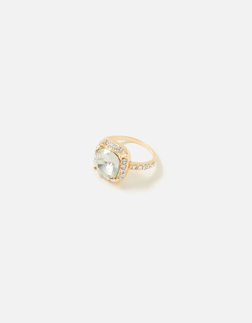 Halo Crystal Ring, White (CRYSTAL), large