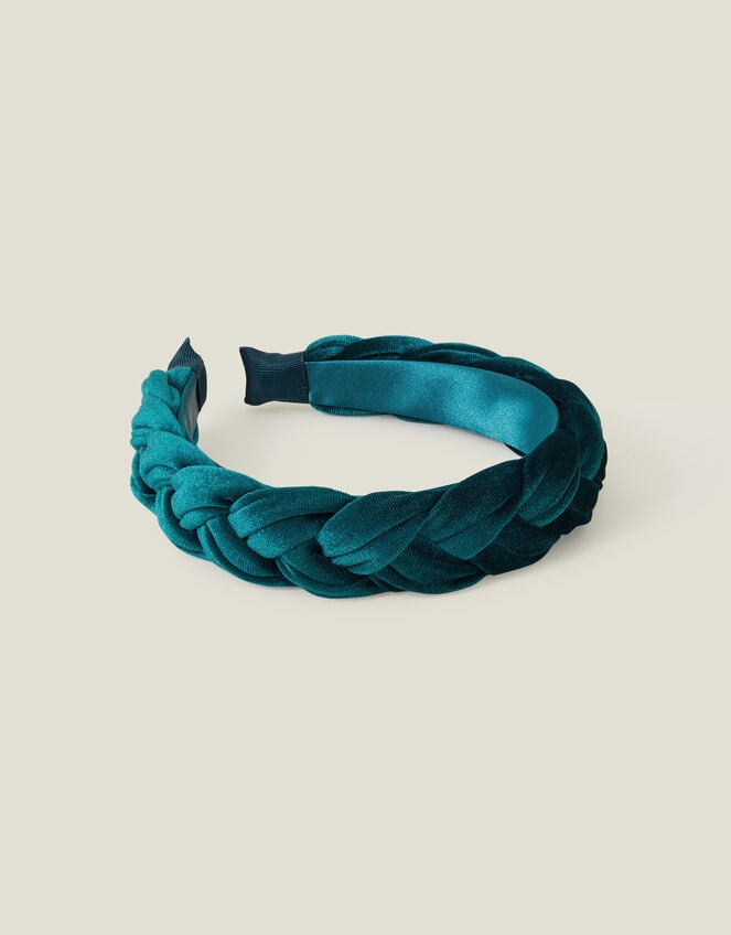 Velvet Plait Headband, , large