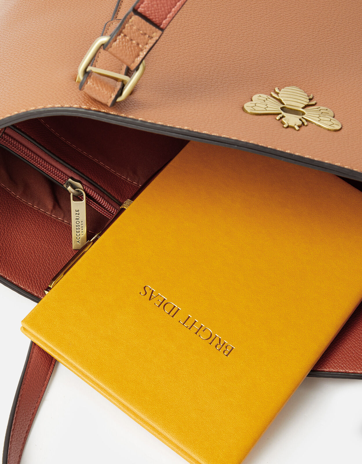 Britney Bee Tote Bag Tan