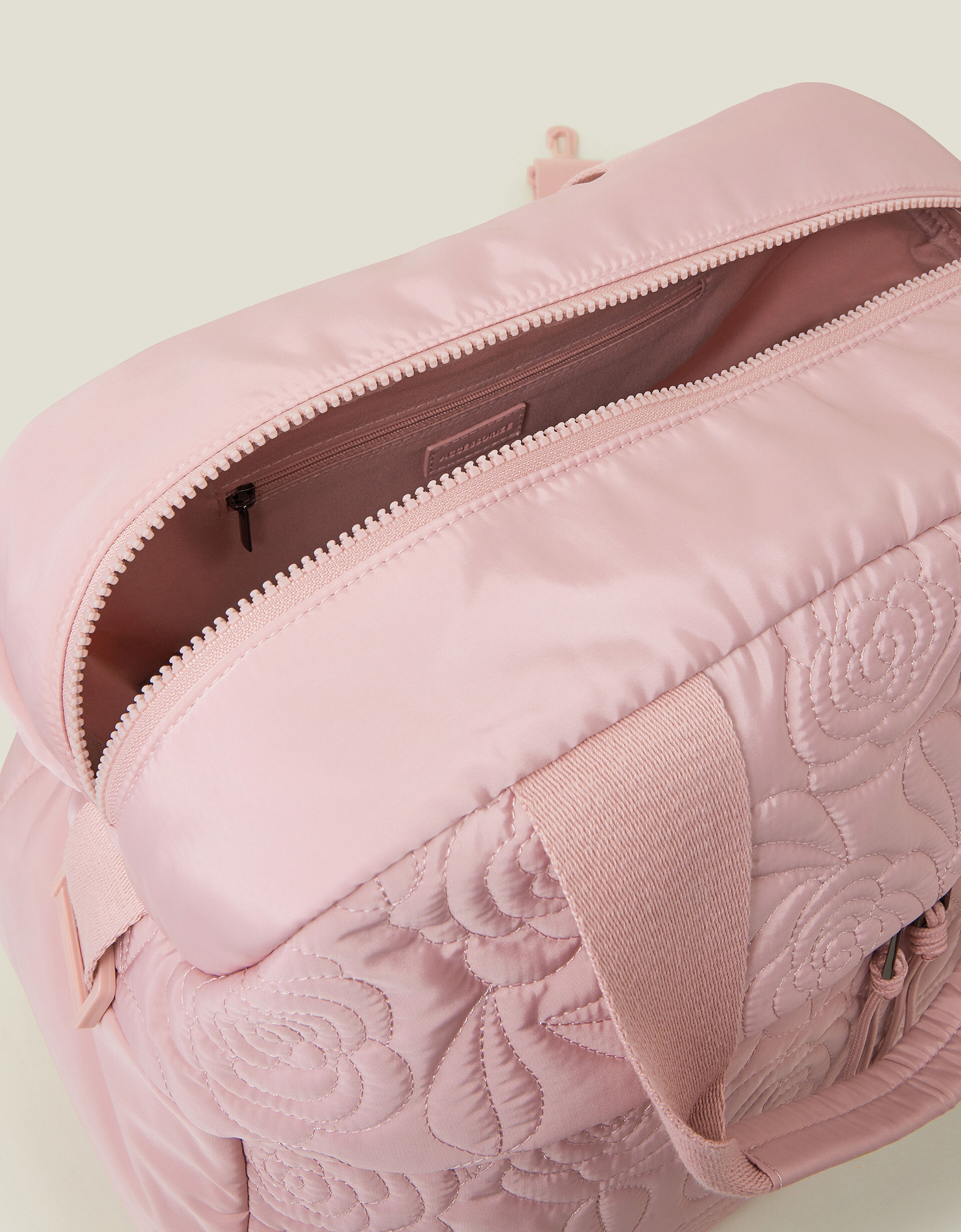 Pink leather travel bag shop