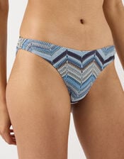Zig Zag Crochet Triangle Bikini Top, Multi (MULTI), large