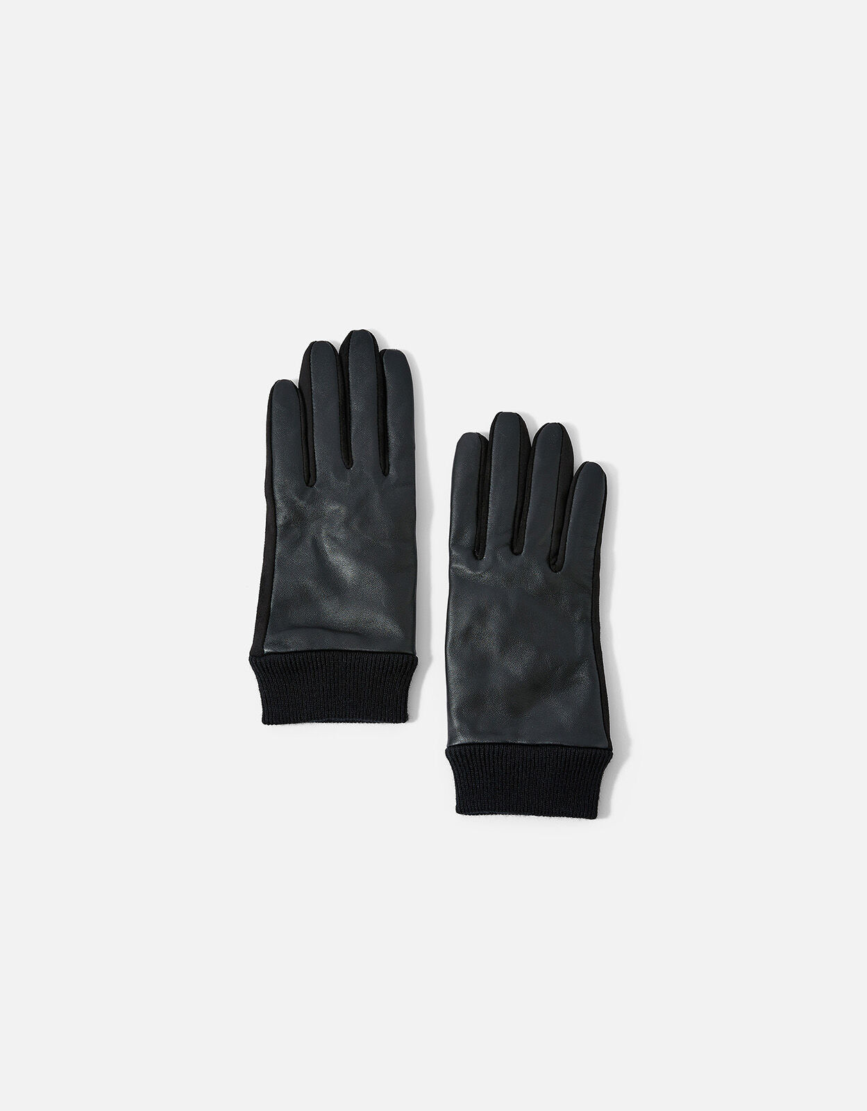 Woman's Size 7 Made in Italy  Black Kid Leather Unlined Gloves with Gold Plated Black Enamel Insert Appliques Accessoires Handschoenen & wanten Rijhandschoenen Black Leather Driving Glove 