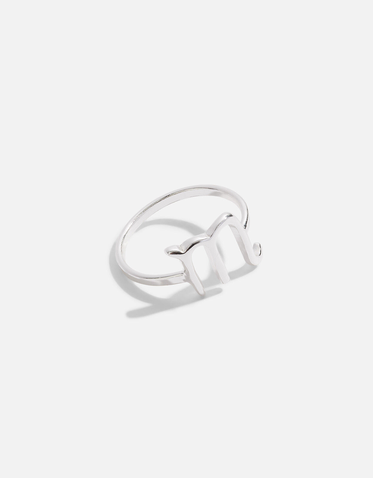 Scorpio ring silver top