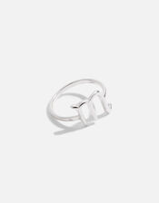 Sterling Silver Zodiac Scorpio Ring, Silver (ST SILVER), large