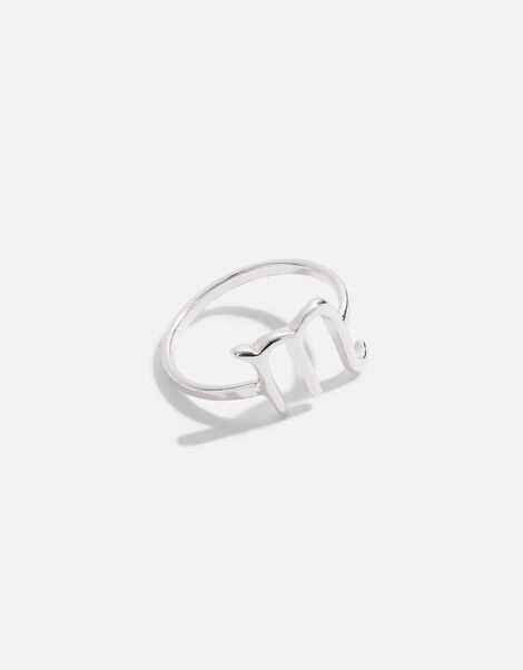 Sterling Silver Zodiac Scorpio Ring, Silver (ST SILVER), large