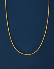 14ct Gold-Plated Diamond Cut Necklace, , large