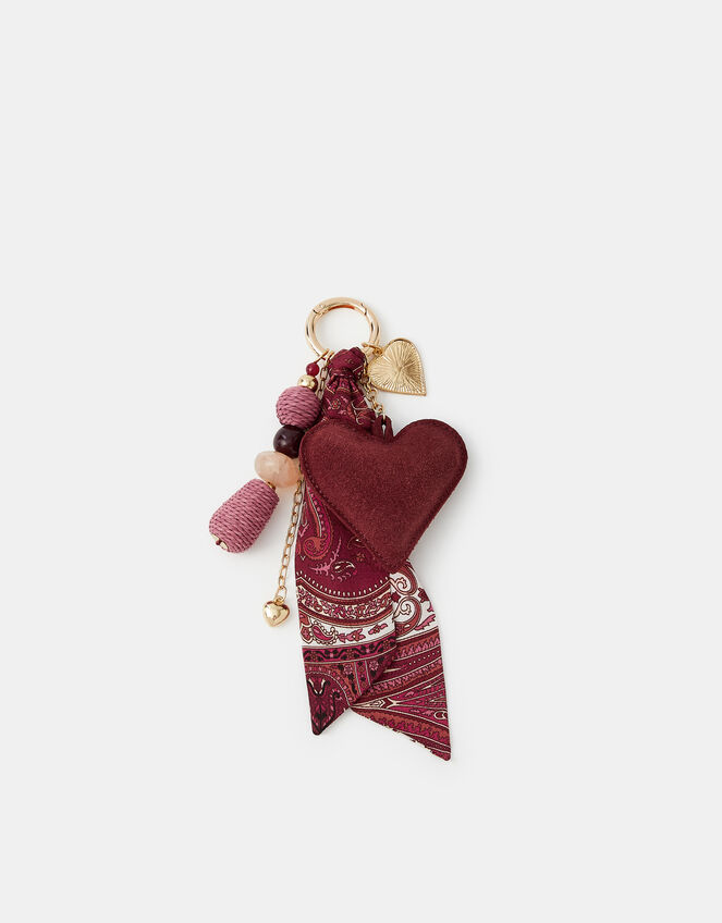 Heart Scarf Bag Charm, , large