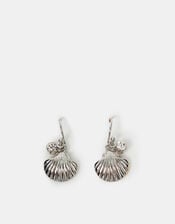 Seashell Charm Earrings, , large