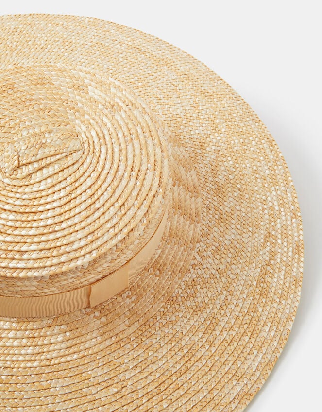 Straw Boater Fascinator, , large