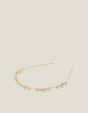 Girls Diamante Butterfly Metal Headband, , large