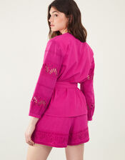 Shell Broderie Top , Pink (PINK), large