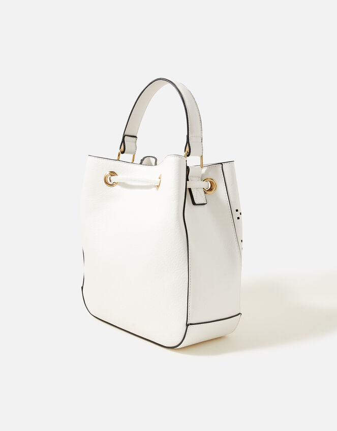 Cut-Out Cross-Body Bag, White (WHITE), large