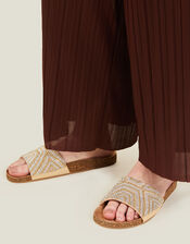 Beaded Sparkle Sliders, Gold (GOLD), large
