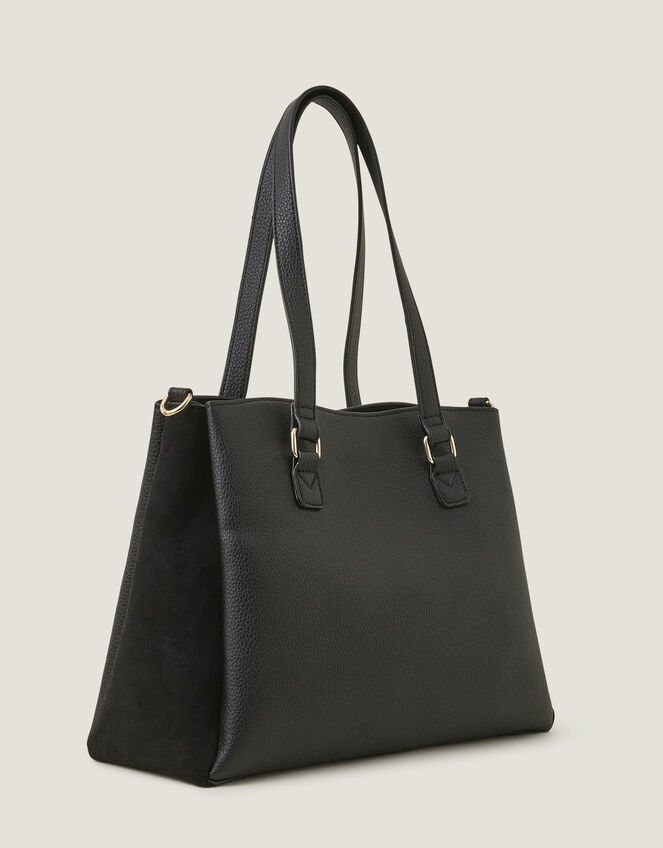 Webbing Strap Shoulder Bag, Black (BLACK), large
