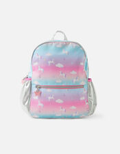 Girls Unicorn Print Backpack, , large