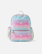 Girls Unicorn Print Backpack, , large