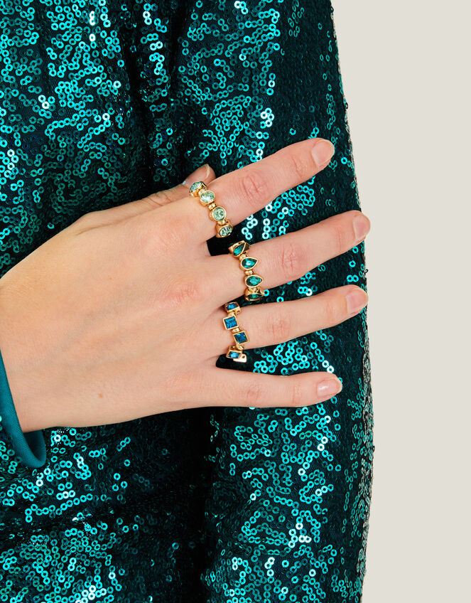 Crystal Stacking Rings Set of Three, , large