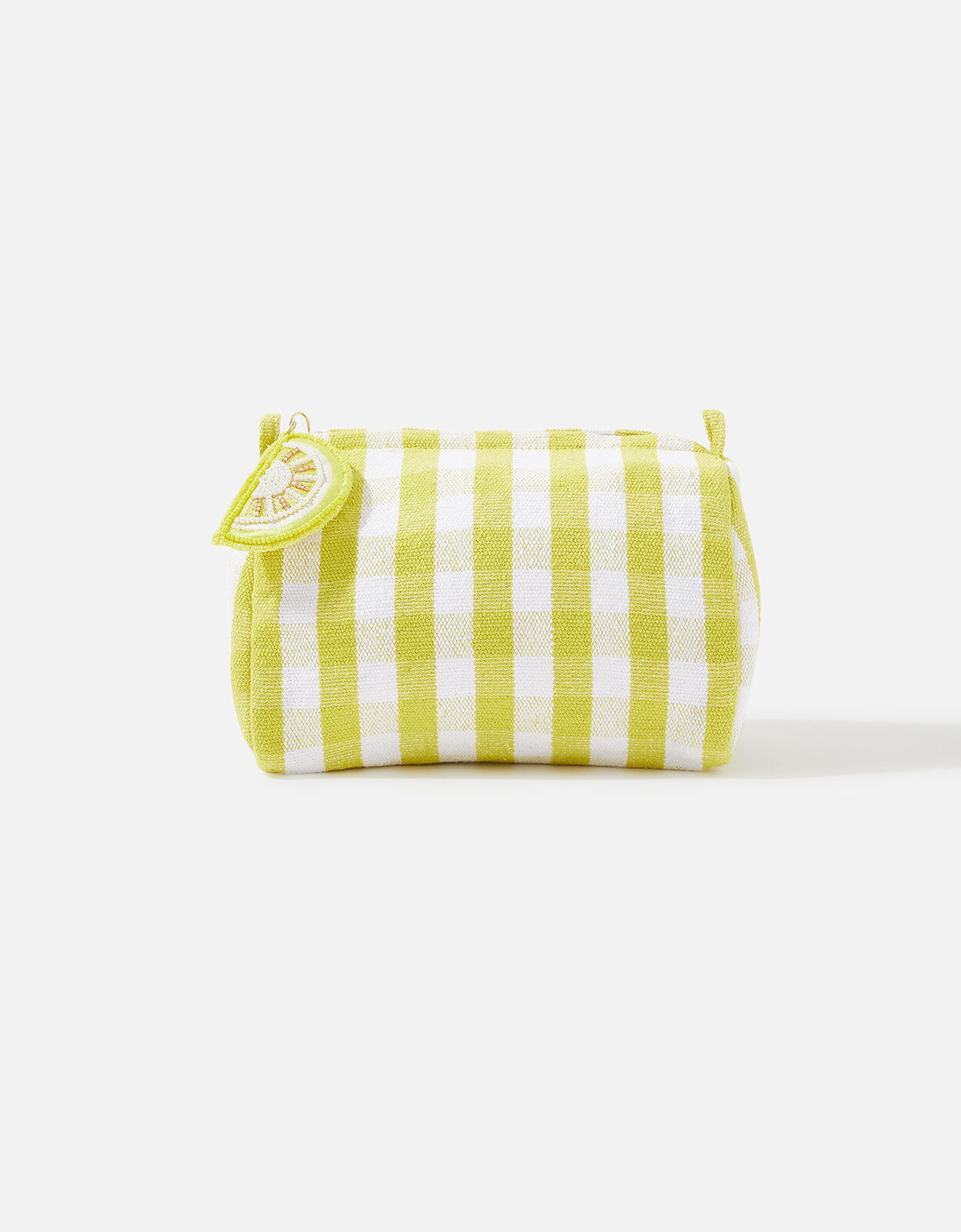 Lemon Charm Gingham Washbag Travel bags Accessorize Global
