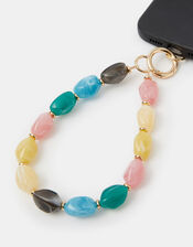 Resin Bead Wrist Phone Strap , , large