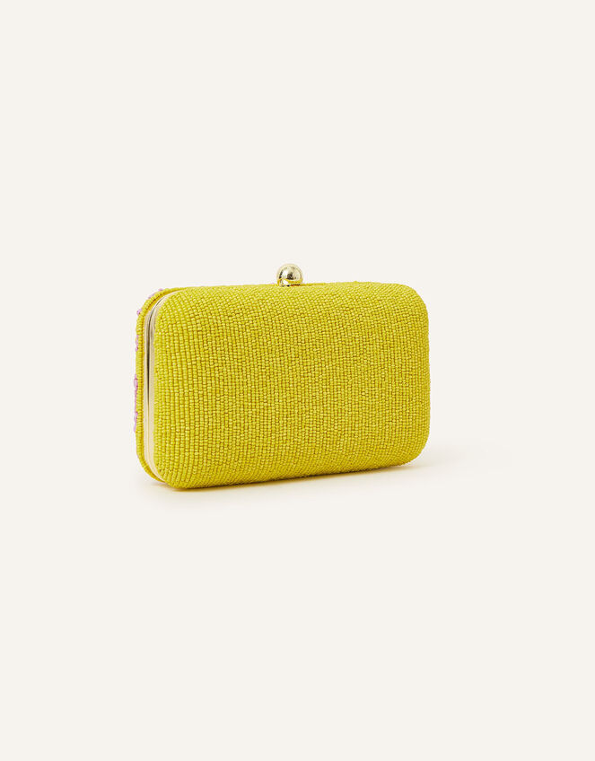 Hand-Beaded Hardcase Clutch Bag, , large